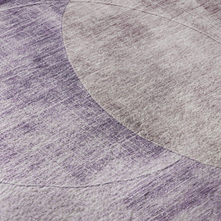 Piper Looms Mayfield Geometric AMF1140 Purple Machine Washable Area Rug Swatch Image
