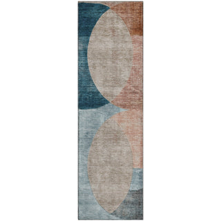 Piper Looms Mayfield Geometric AMF1140 Rust Machine Washable Area Rug Runner Main Image