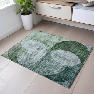 Piper Looms Mayfield Geometric AMF1140 Seafoam Machine Washable Area Rug Scatter Lifestyle Image Feature