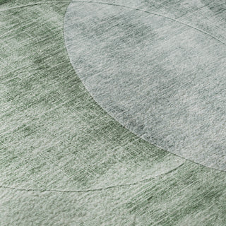 Piper Looms Mayfield Geometric AMF1140 Seafoam Machine Washable Area Rug Swatch Image