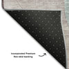 Piper Looms Mayfield Geometric AMF1140 Teal Machine Washable Area Rug Backing Image
