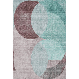 Piper Looms Mayfield Geometric AMF1140 Teal Machine Washable Area Rug main image