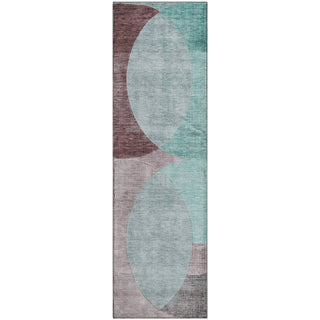Piper Looms Mayfield Geometric AMF1140 Teal Machine Washable Area Rug Runner Main Image