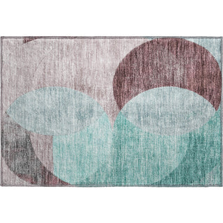 Piper Looms Mayfield Geometric AMF1140 Teal Machine Washable Area Rug Scatter Main Image