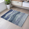 Piper Looms Mayfield Swirls AMF1141 Blue Machine Washable Area Rug Scatter Lifestyle Image Feature