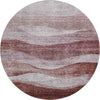 Piper Looms Mayfield Swirls AMF1141 Blush Machine Washable Area Rug Round Main Image