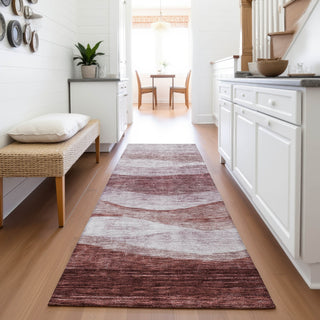 Piper Looms Mayfield Swirls AMF1141 Blush Machine Washable Area Rug Runner Lifestyle Image Feature