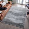 Piper Looms Mayfield Swirls AMF1141 Gray Machine Washable Area Rug Lifestyle Image Feature