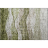 Piper Looms Mayfield Swirls AMF1141 Green Machine Washable Area Rug Scatter Main Image