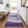 Piper Looms Mayfield Swirls AMF1141 Lavender Machine Washable Area Rug Runner Lifestyle Image Feature
