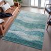 Piper Looms Mayfield Swirls AMF1141 Seafoam Machine Washable Area Rug Lifestyle Image Feature