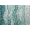 Piper Looms Mayfield Swirls AMF1141 Seafoam Machine Washable Area Rug Scatter Main Image