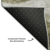 Piper Looms Mayfield Swirls AMF1141 Taupe Machine Washable Area Rug Backing Image