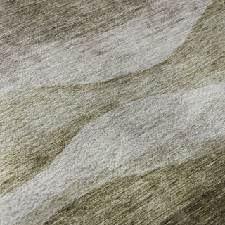 Piper Looms Mayfield Swirls AMF1141 Taupe Machine Washable Area Rug Swatch Image
