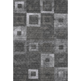 Piper Looms Mayfield Geometric AMF1142 Black Machine Washable Area Rug main image