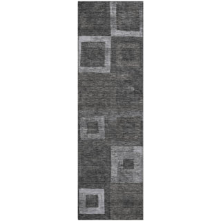 Piper Looms Mayfield Geometric AMF1142 Black Machine Washable Area Rug Runner Main Image