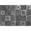 Piper Looms Mayfield Geometric AMF1142 Black Machine Washable Area Rug Scatter Main Image