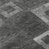Piper Looms Mayfield Geometric AMF1142 Black Machine Washable Area Rug Swatch Image