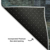 Piper Looms Mayfield Geometric AMF1142 Blue Machine Washable Area Rug Backing Image