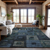 Piper Looms Mayfield Geometric AMF1142 Blue Machine Washable Area Rug Lifestyle Image Feature