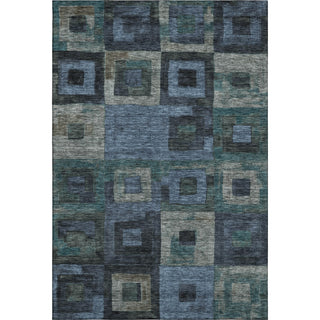 Piper Looms Mayfield Geometric AMF1142 Blue Machine Washable Area Rug main image