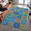 Piper Looms Mayfield Geometric AMF1142 Denim Machine Washable Area Rug Lifestyle Image Feature