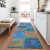 Piper Looms Mayfield Geometric AMF1142 Denim Machine Washable Area Rug Runner Lifestyle Image Feature