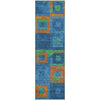 Piper Looms Mayfield Geometric AMF1142 Denim Machine Washable Area Rug Runner Main Image
