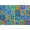 Piper Looms Mayfield Geometric AMF1142 Denim Machine Washable Area Rug Scatter Main Image
