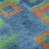Piper Looms Mayfield Geometric AMF1142 Denim Machine Washable Area Rug Swatch Image