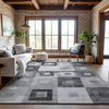 Piper Looms Mayfield Geometric AMF1142 Gray Machine Washable Area Rug Lifestyle Image Feature
