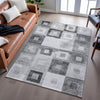 Piper Looms Mayfield Geometric AMF1142 Gray Machine Washable Area Rug Lifestyle Image Feature