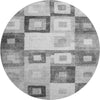 Piper Looms Mayfield Geometric AMF1142 Gray Machine Washable Area Rug Round Main Image