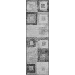 Piper Looms Mayfield Geometric AMF1142 Gray Machine Washable Area Rug Runner Main Image