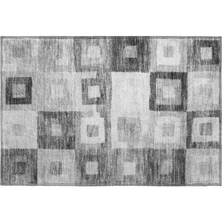 Piper Looms Mayfield Geometric AMF1142 Gray Machine Washable Area Rug Scatter Main Image