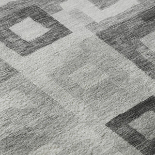 Piper Looms Mayfield Geometric AMF1142 Gray Machine Washable Area Rug Swatch Image