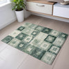 Piper Looms Mayfield Geometric AMF1142 Green Machine Washable Area Rug Scatter Lifestyle Image Feature