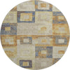 Piper Looms Mayfield Geometric AMF1142 Linen Machine Washable Area Rug Round Main Image