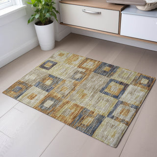 Piper Looms Mayfield Geometric AMF1142 Linen Machine Washable Area Rug Scatter Lifestyle Image Feature