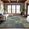 Piper Looms Mayfield Geometric AMF1142 Sage Machine Washable Area Rug Lifestyle Image Feature