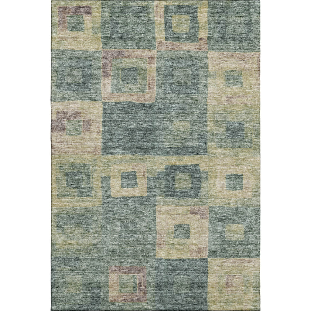 Piper Looms Mayfield Geometric AMF1142 Sage Machine Washable Area Rug main image