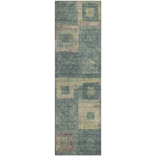 Piper Looms Mayfield Geometric AMF1142 Sage Machine Washable Area Rug Runner Main Image