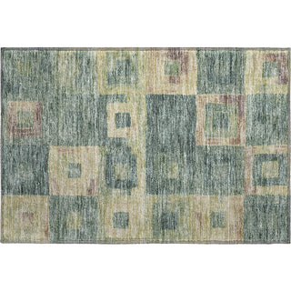 Piper Looms Mayfield Geometric AMF1142 Sage Machine Washable Area Rug Scatter Main Image