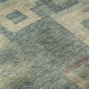 Piper Looms Mayfield Geometric AMF1142 Sage Machine Washable Area Rug Swatch Image