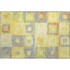 Piper Looms Mayfield Geometric AMF1142 Yellow Machine Washable Area Rug Scatter Main Image