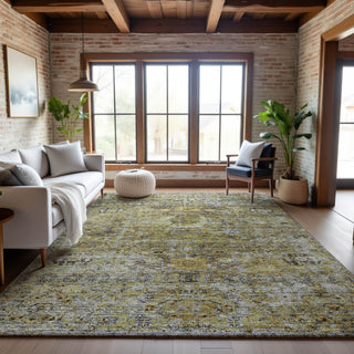 Piper Looms Mayfield Global AMF1143 Aloe Machine Washable Area Rug Lifestyle Image Feature