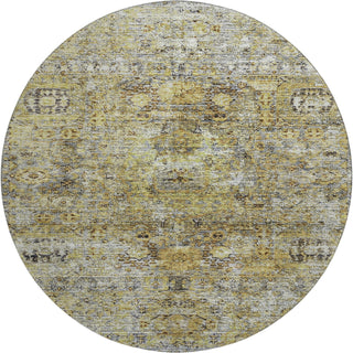 Piper Looms Mayfield Global AMF1143 Aloe Machine Washable Area Rug Round Main Image