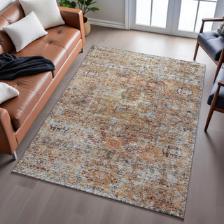 Piper Looms Mayfield Global AMF1143 Coral Machine Washable Area Rug Lifestyle Image Feature