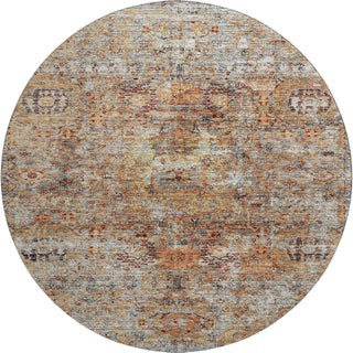 Piper Looms Mayfield Global AMF1143 Coral Machine Washable Area Rug Round Main Image