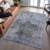 Piper Looms Mayfield Global AMF1144 Blue Machine Washable Area Rug Lifestyle Image Feature